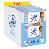 Skin Cute Baby Wipes - 768 wipes (12 x 64 pieces) - Hypoallergenic and dermatologically tested Baby Wet Wipes Naty Shop