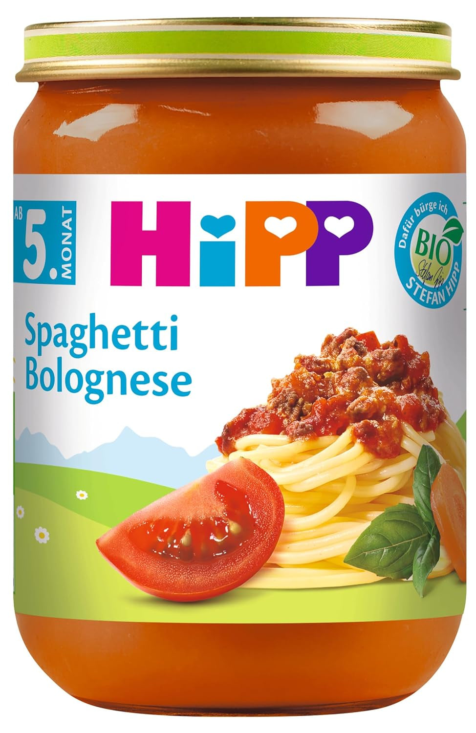 Hipp Spaghetti Bolognese, pack of 6 (6 x 190 g) - organic