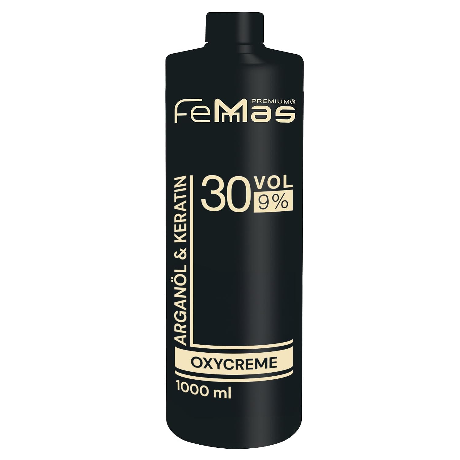 FemMas Oxycreme in 6% 1000 ml I Agent oxidant pentru colorarea și vopsirea părului I Aplicare ușoară și fixare optimă I Dezvoltator pentru rezultate uniforme în calitate de salon I Dezvoltator pentru colorarea părului Vopsea pentru par Naty Shop 9 1 litru (1 pachet)