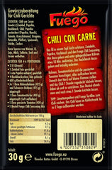 - Chili con Carne Seasoning Mix | Würzmischung für Chili con Carne, vegetarian Chili without Carne | For 4-6 servings Vegan, ohne Gesmacksverstärker | 30 g in Bag