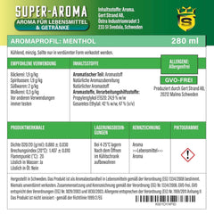 Menthol concentrate 280 ml Arome Naty Shop