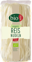 BIOASIA Organic Rice Noodles, 100% Organic Rice Flour Asian Noodles, Gluten Free & Vegan, 1 x 200g