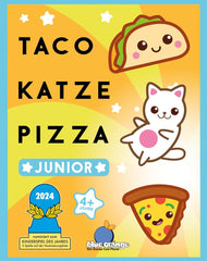 Blue Orange, Taco Cat Pizza Junior, Kids Game, Card Game, Kids Game of the Year 2024 Nominee, 2-6 Players, Ages 4+, 5 Minutes, German