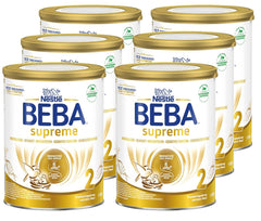 BEBA SUPREME 2 Follow-on milk after 6 months, lactose only, palm oil free, pack of 6 (6 x 800g) Naty Shop