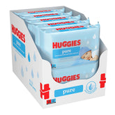Huggies Pure Baby Wipes 18 Pack (1008 Wipes Total) - 99% Pure Water - Fragrance Free for Gentle Cleansing and Protection - Natural Wipes