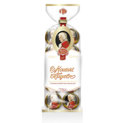 Reber Mozart Balls - Confectionery Bag of 8 Pieces - Genuine Reber Mozart Balls Dark Chocolate, Marzipan & Nougat - 1 x 160g