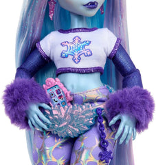 Monster High Abbey Bominable Yeti with Mammoth Pet and Accessories - Spook-tastic Snowflake Look for Kids 4+, HNF64 Naty Shop Dolls