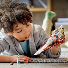 LEGO Star Wars Jedi Starfighter Obi-Wan Kenobi, Buildable Toy with Taun We, Droid Figure and Lightsaber, Attack of the Clones Set 75333 Building Sets Besuche den LEGO-Store