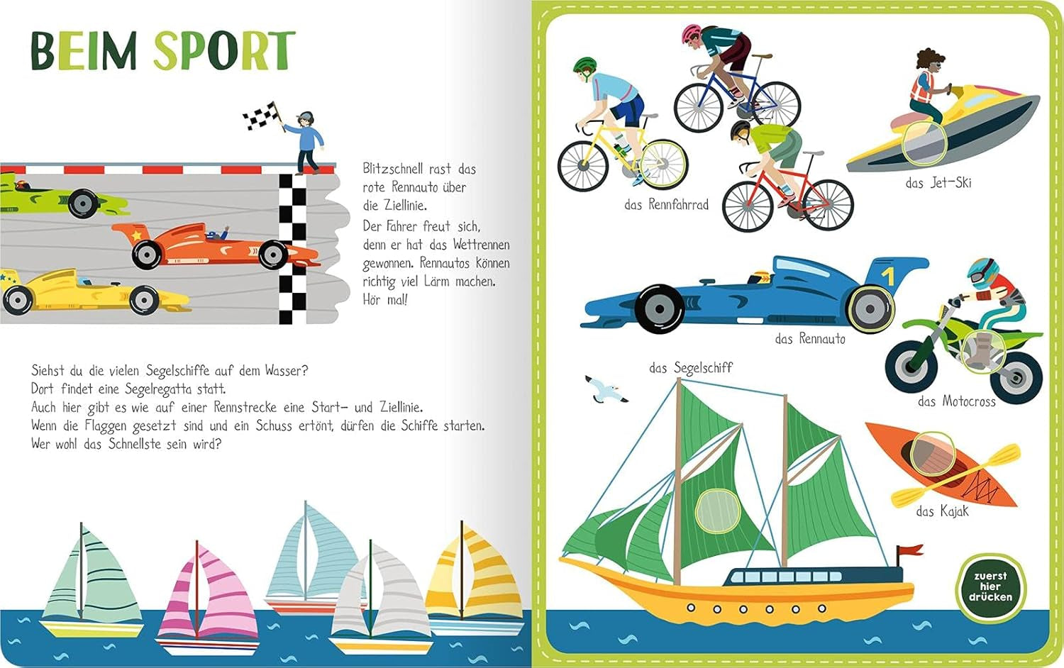 Cartea mea colorată cu sunete - Vehicule: cu peste 40 de sunete | Carte cu sunete de înaltă calitate cu sunete realiste de vehicule pentru copii cu vârsta de 24 de luni și peste Jucarii Bebe Naty Shop