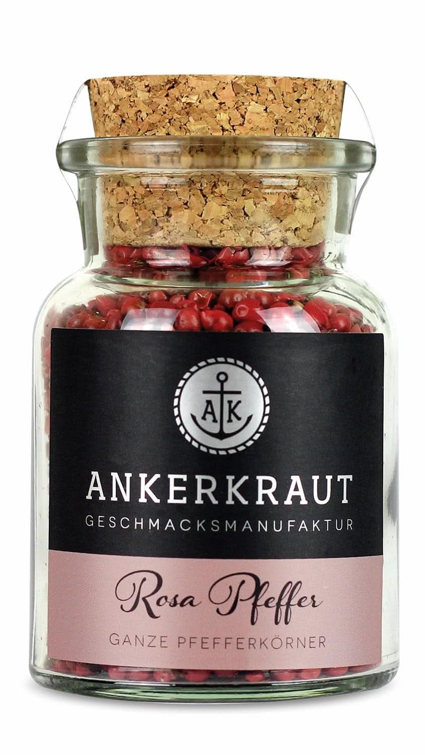 Ankerkraut, pink pepper (Schinus Berry), pink berries, perfect for Gin and Tonic, 45 grams Condimente Naty Shop