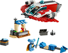 LEGO Star Wars: The Adventures of the Young Jedi Crimson Firehawk, Kids Starter Set with Buildable Spaceship, Speeder Bike and 3 Figures, Gift for Boys and Girls 4 Years Old 75384 Building Sets Besuche den LEGO-Store