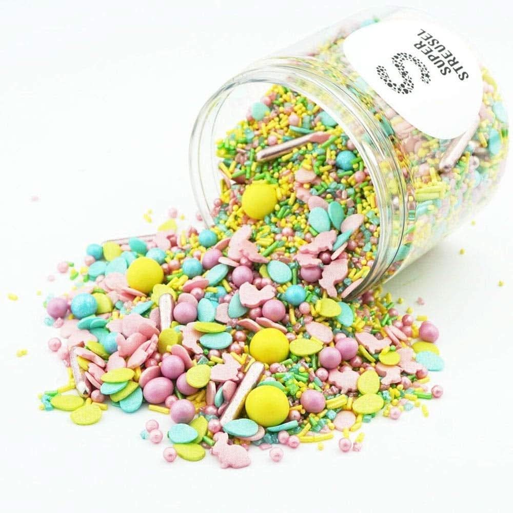 Super Sprinkles, Hoppladihopp, Sprinkles with Easter motifs, 90 grams Naty Shop 90 grams