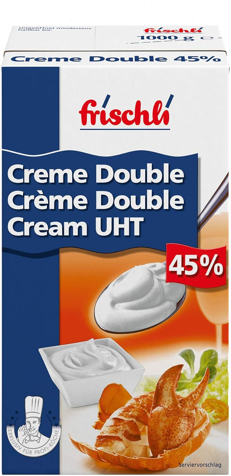 Creme Double 45% Sahniger Rahm for maximum taste 1000g