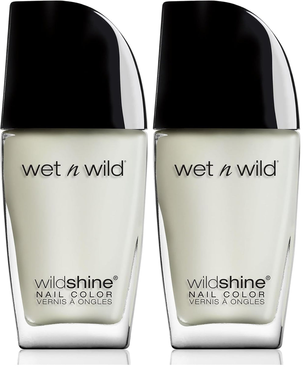 Wet n Wild Wild Shine Nail Polish, Formaldehyde, Toluene, Phthalate Free, Long Lasting Quick Dry Formula, Matte Top Coat (2 Pack)