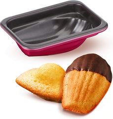 Set de 3 mulinete de madeleine Tefal Creabake J3079904 Rose