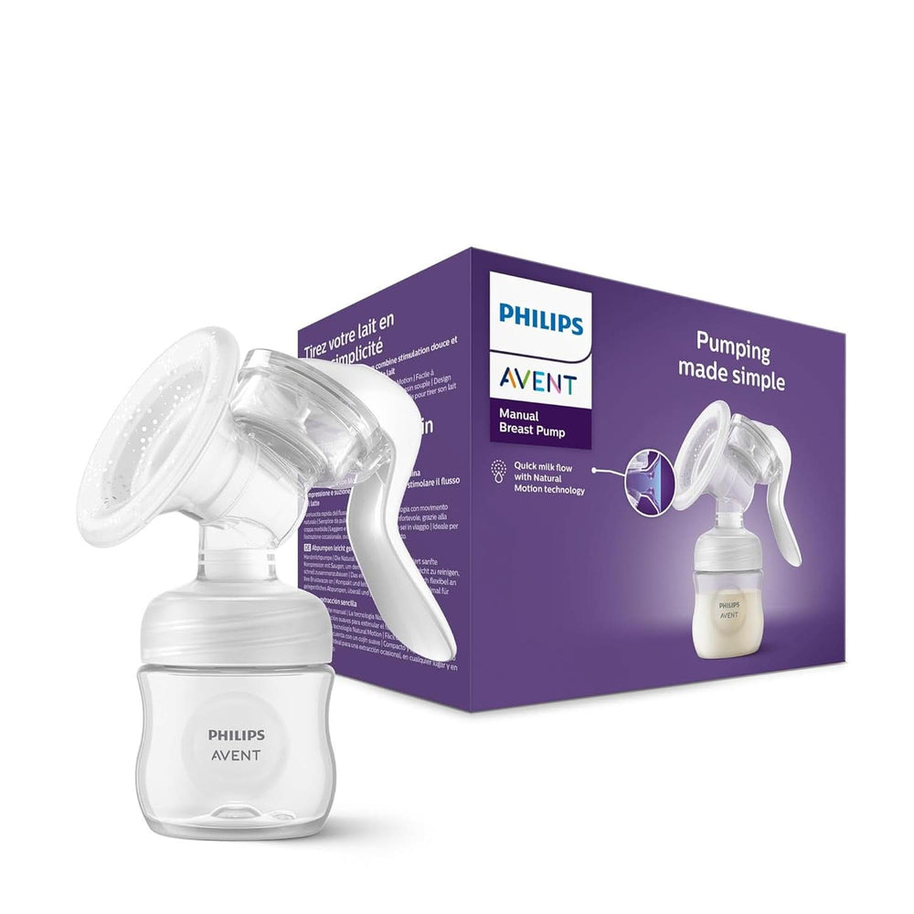 Philips Avent Handmilchpumpe - Einfaches Abpumpen, Mit Natural-Motion Technologie, Bpa-Frei (Modell SCF430/01) Transparent Accessories Food and Breastfeeding Bebe Naty Shop New Manual