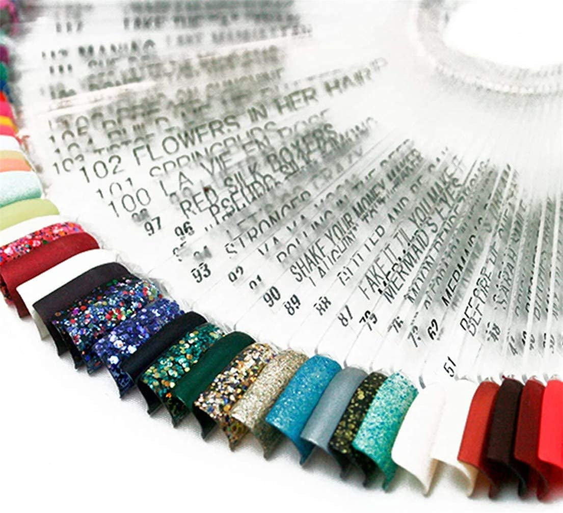 40 de bețișoare pentru capsule de ojă artificială, evantai practic, nail art (40, transparente)