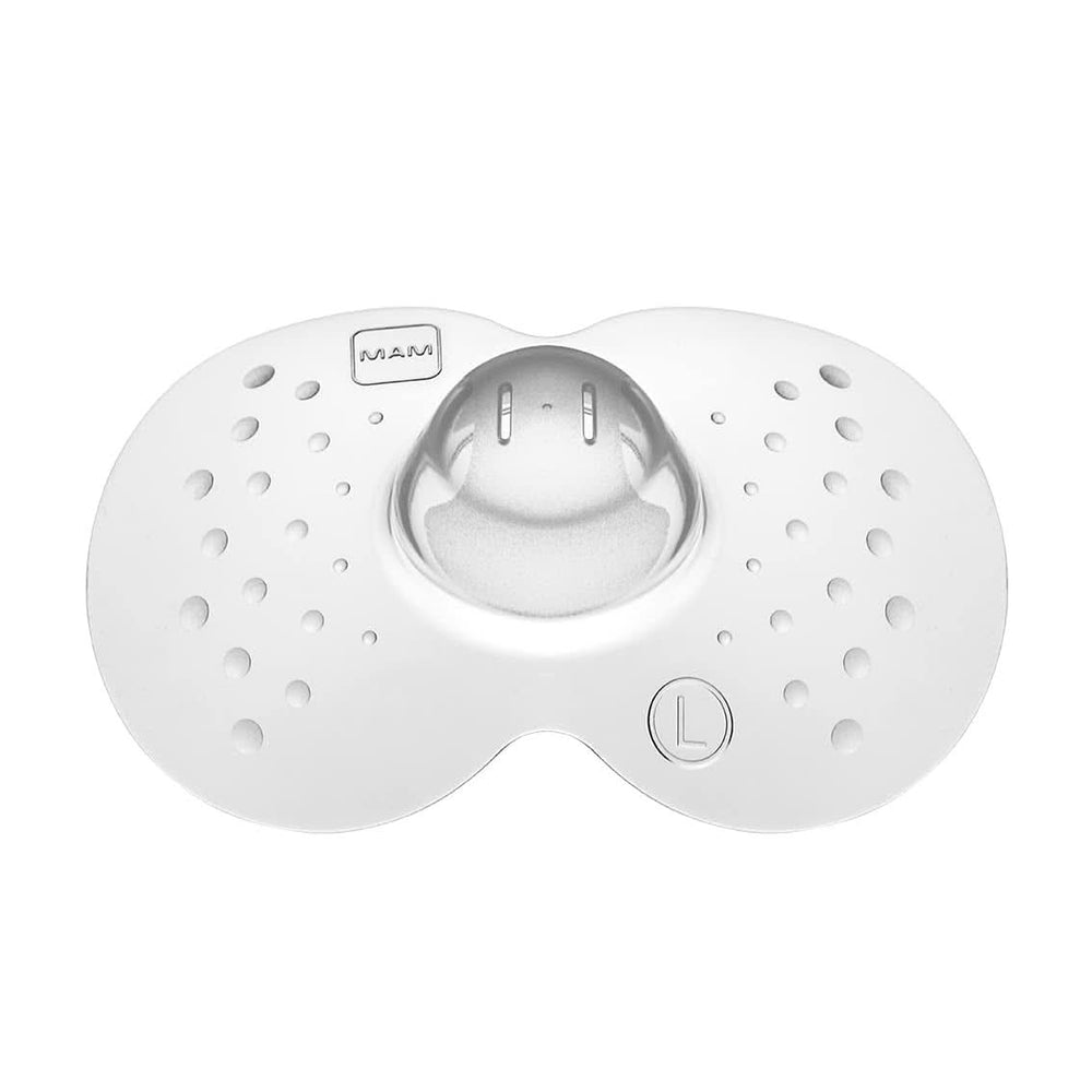 MAM Stillhütchen Größe L (Ø 23 Mm) Im 2Er-Set, Extra Weiche Brusthütchen Zum Schutz Beim Stillen, Brustwarzenschutz Für Maximalen Hautkontakt Zwischen Mutter Und Kind Accesorii Hrana si Alaptare Bebe Naty Shop