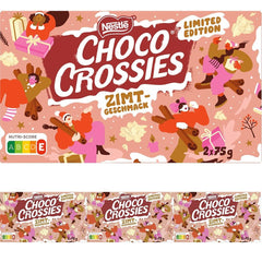 Nestlé Cinnamon Light Crunchy Flakes and Crunchy Almonds Covered in a Melt-in-Your-Mouth White Glaze and Cinnamon Flavour, Pack of 4 (2 x 75g each)