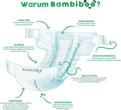 Scutece de unică folosință Bambiboo, prietenoase cu pielea și deschidere ombilicală, diverse marimi Mama si Copilul Naty Shop