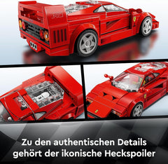 LEGO Speed Champions Ferrari F40 Super Sports Car, Playset with Buildable Toy Car and Minifigure Driver, Collection Building Set for Kids, Gift for Boys and Girls 76934 Building Sets Besuche den LEGO-Store