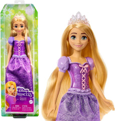 Mattel Disney Princess Rapunzel doll, Long hair to style, Mobile, Detachable shoes and tiara, Disney gifts, Toys from 3 years old, HLW03 Naty Shop Rapunzel Dolls