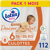 Douceur Naturelle - Panties, Size 6 (16-26 kg) 1 month pack - 112 panties