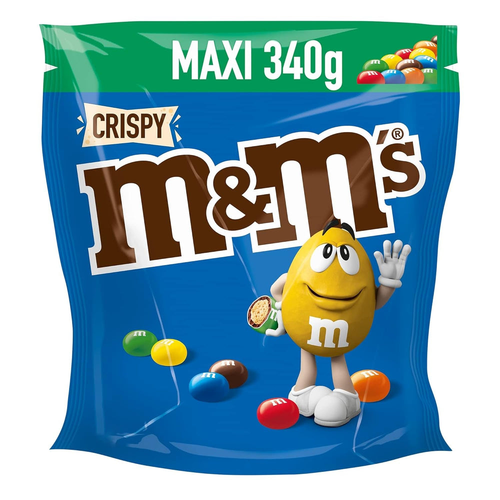 M&M'S Crispy, chocolate chips with crunchy core Naty Shop Crispy Chocolate Candies 340G