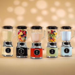 Cecotec Standmixer Retro Retrotwist Green. 800W Maximale Leistung, Pulse-Funktion, 4-Klingen-Messer Mit Schwarzer Titanbeschichtung Und 1L Krug, Vintage-Design in Grün Bucatarie Naty Shop