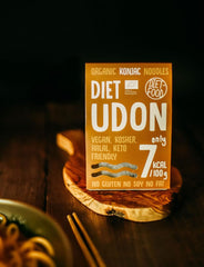 Udon Shirataki Konjac Noodles Bio 385g - Low calorie, gluten free, vegan - made from konjac root, rich in fiber DIET-FOOD