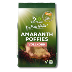 Biocentral amaranth puffs | 125 g | vegan | small expanded amaranth grains | protein source | for muesli, yogurt and colorful breakfast bowls