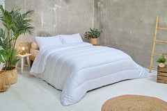 Bleu Câlin COUETTE MICROFIBRE KMF 45S, 240X260Cm, Poliester, Plapumă, Pătură, Alb, Iarnă Plapumi si pilote Naty Shop 200 X 200 Cm