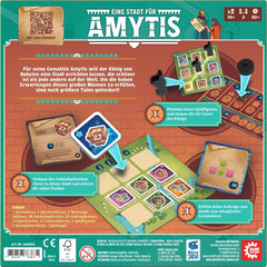Game Factory 646044 A City for Amytis Addictive Dueling Game 2 Player Tactic Game Ages 10+ 2 Player Board Game Party Game