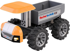 fischertechnik Truck 576105 – pädagogisches Konstruktionsspielzeug, LKW-Spielzeug-Bausatz für Kinder ab 7 Jahren, orange