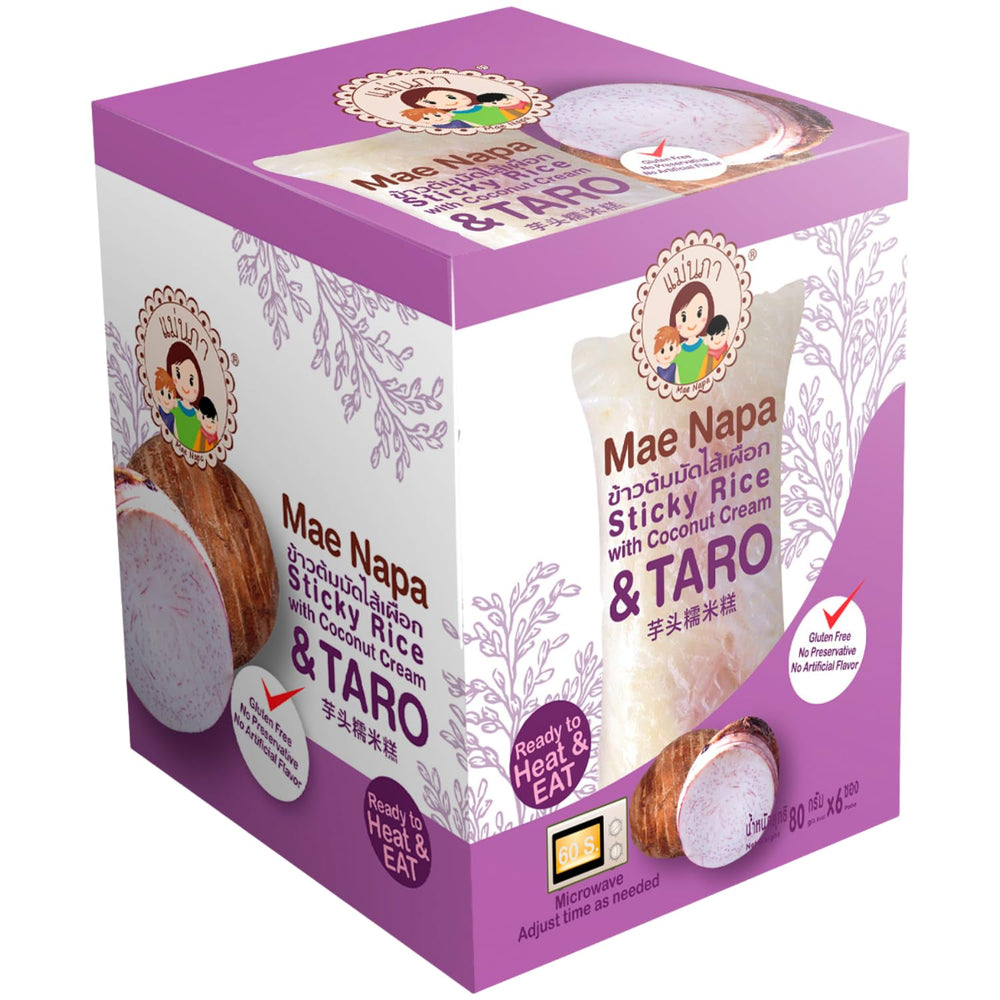 - Sticky rice with coconut and taro - (6 x 80 g)
