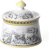 Villeroy & Boch – Audun Ferme Zuckerdose 300 Ml Weiß/Bunt, Spülmaschinenfest, Mikrowellensicher, Dose, Frischhaltedose, Vorratsdose, Box, Süßigkeiten Aufbewahrung, Pralinenbox, Premium Porzellan