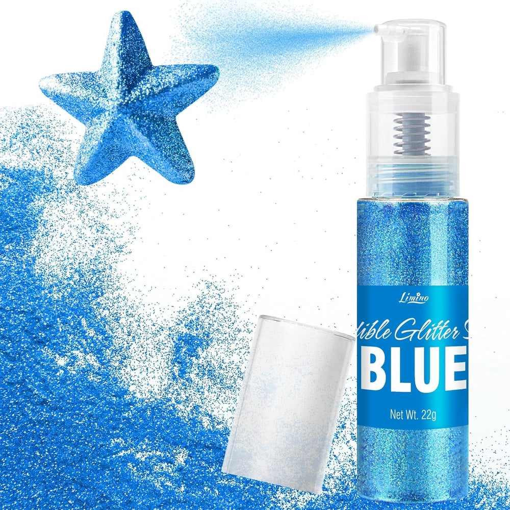 Edible glitter, spray, various colors, 22 grams Naty Shop Blue