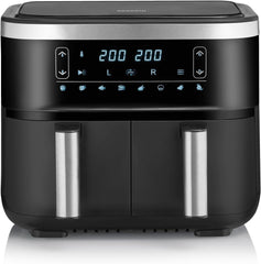 SEVERIN Double hot air fryer with cooking chamber 2 X 3.8 L, 8 automatic programs Appliances Naty Shop 2 X 3.8 Liter Garkorb (Parallelnutzung) / 8 Automatik-Programme