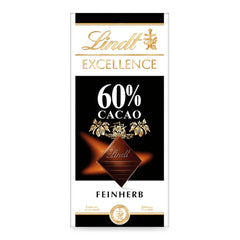 Lindt Excellence 78 Percent Cocoa Bar - Cocoa Intensity Persistence Vegan Bar 100g Ideal Gift