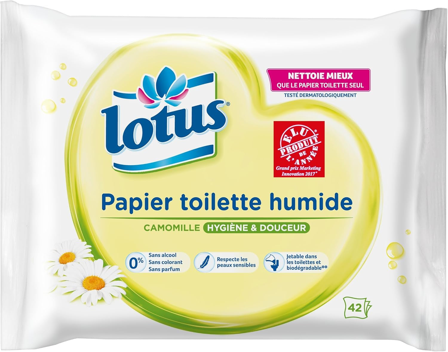 Șervețele umede Natural Aloe - fără coloranți și parfumuri - 100% fibre naturale Fsc - 42 bucăți (1 bucată)