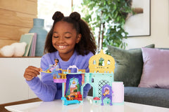 Mattel Disney Princess Toy, Jasmin's Stacking Castle Dollhouse Playset With Little Doll, 2 Friends And 7 Pieces, Inspired By The Disney Movie, Travel Toys And Gifts For Kids, HLW93 Papusi Naty Shop