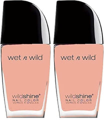 Wet n Wild Wild Shine Nail Polish, Formaldehyde, Toluene and Phthalate Free, Long Lasting Quick Dry Formula, Tickled Pink (2 Pack)