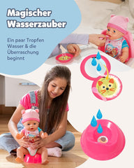 BABY Born Emma - păpușă bebeluș 43 cm - 10 funcții, inclusiv accesorii și saltea - Funcționează complet fără baterii - Potrivită pentru copii cu vârsta de 3 ani și peste