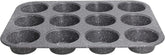 Pure Roq Muffinform Für 12 Muffins, Aluminium, Schwarz Molds and baking trays Naty Shop Muffin-Blech