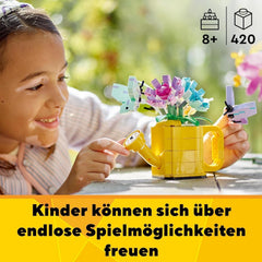 LEGO Creator 3In1 Flower Sprinkler Set, Children's Room Decoration, Build a Sprinkler with a Bouquet of Flowers, Rubber Boots or 2 Toy Birds, Creative Gift for Girls and Boys 8 Years Old 31149 Building Sets Besuche den LEGO-Store