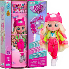 S2 Hannah Fashion doll with long hair, cloth clothing and 10 accessories – Toy gift for girls and boys + 5 years