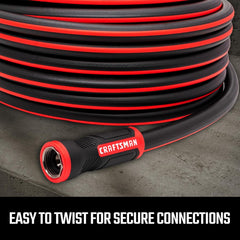 Furtun de apă robust, furtun flexibil, furtun de grădină, diametru 1,6 cm x lungime 15,2 m