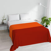 Orange/Rust Microfiber Summer Quilt for Double Bed 250 X 250 Cm Quilts and Quilts Naty Shop Orange/Rust Matrimonial 250X250Cm