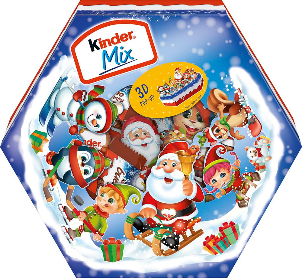 Kinder Mix Christmas plate - delicious chocolate specialties from the Kinder range - 143g