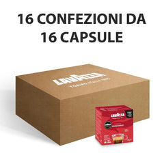 Lavazza, A Modo Mio Passionale, 256 Kaffeekapseln, für einen Espresso mit Noten von Karamell und Schokolade, 100% Arabica, Intensität 11/13, dunkle Röstung, 16 Packungen x 16 Kapseln
